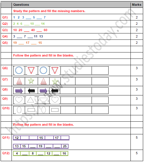 Class 1 Maths Worksheets Pdf Mathematics E Books Sample Papers Challenging Maths Worksheets